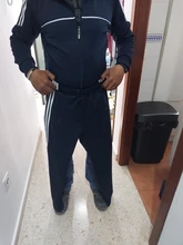 Nuevo conjunto de los hombres de primavera y otoño de Hombre Ropa Deportiva 2 piezas conjuntos deportes traje chaqueta + pantalón Sudadera Hombre chándal de Asia tamaño L-4XL