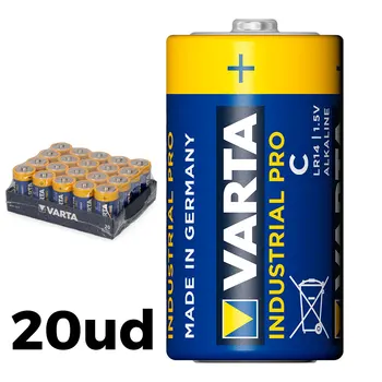 

PACK 20 BATTERIES LR14 C VARTA NDUSTRIAL PRO