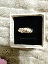 Anillos irregulares de croissant para mujer, Anillos geométricos circulares gruesas con texturas minimalistas, joyería 2021