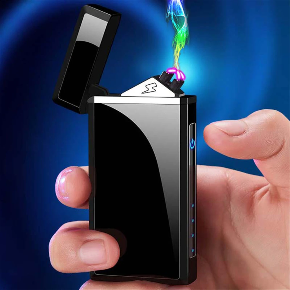 Зажигалка Arc перезаряжаемая по USB беспламенная электрическая плазменная с