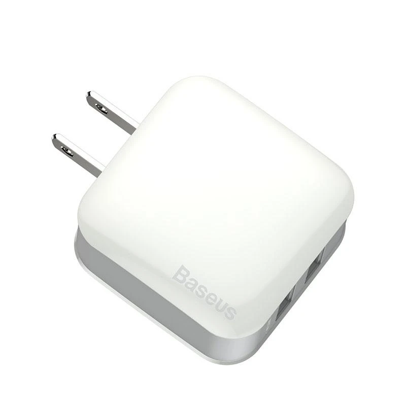 Переносной набор для зарядки Baseus Letour Dual U 2.4A Charger Kit CN TZCL-F02(Белый