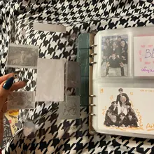 Cubierta de PVC para libreta, accesorio para libreta A5/A6/A7, transparente, conciso, 6 archivador con agujeros, planificador, diario, Bullet