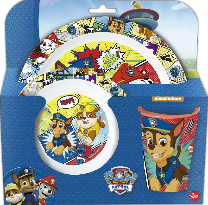 Набор для микроволновой печи набор из 3 предметов Paw Patrol собачий патруль 'комик'(0/12