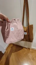 Bolso de hombro de pana para mujer, bolsa de compras reutilizable, informal, para un número dado, 2021