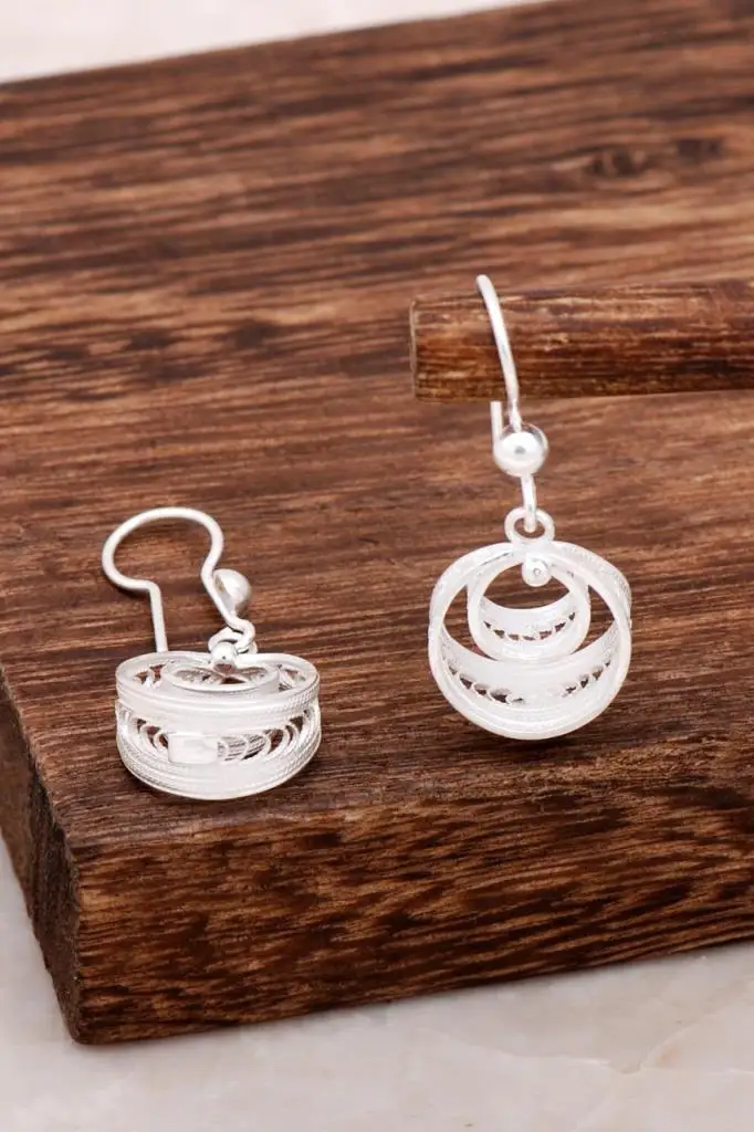 

Filigree Design Silver Earring 4640 High Quality Hand Made Original Filigree Silver Jewellery Gift for Women