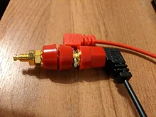 1 par (negro + rojo) de terminales Rojo Negro amplificador de conector Terminal de encuadernación conector tipo Banana para altavoz Jack adaptador de enchufe