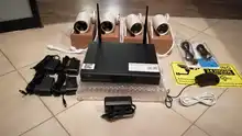 Sistema CCTV 2MP 1080P 8ch HD kit NVR inalámbrico 3TB HDD para exteriores IR visión nocturna IP Wifi Cámara sistema de seguridad vigilancia Hiseeu