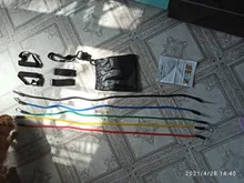 Bandas de resistencia de látex para entrenamiento físico, cintas elásticas con tubos de goma y tiradores para fitness, yoga y crossfit, material para ejercicios de tonificación muscular, set con 11 unidades