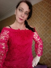 Mini Dress Vestidos Lace Elegant Off-Shoulder Summer Sexy Women Flare-Sleeve Slash-Neck