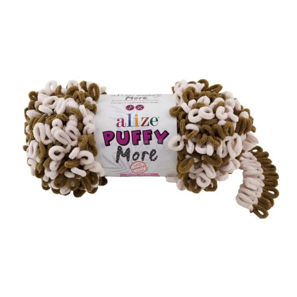 Пряжа Alize Puffy More (Ализе Пуффи Море) 100%микрополиэстер 11 5м 150гр 2шт в уп | Дом и сад