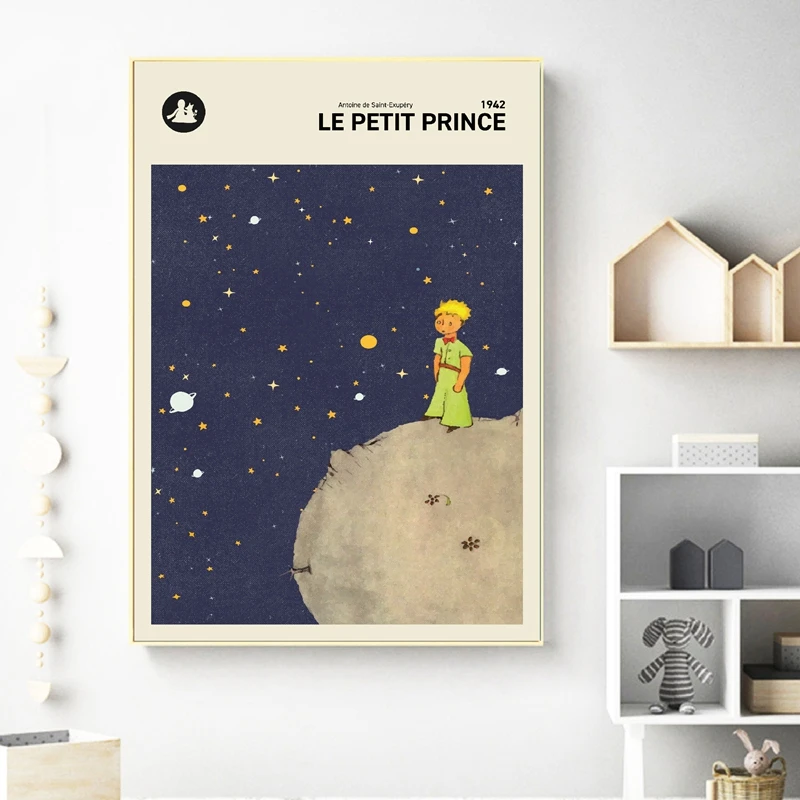 Маленький принц французская версия принты Настенная картина на холсте Le Petit Prince