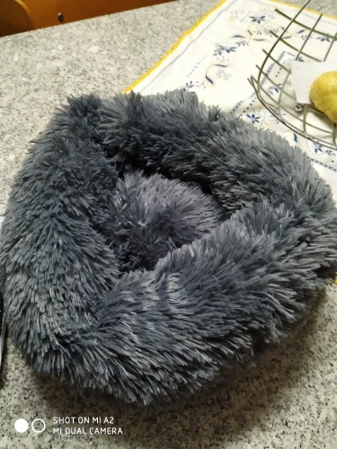 Donut Dog Bed | Donut Pet Bed | Donut Calming Pet Bed | Plush Donut Dog Bed photo review