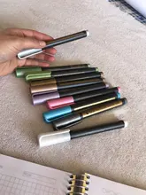 Rotuladores metalizados para escritura, bolígrafos artísticos de tinta permanente, apto en papel, piedra, vidrio, pared, 10 unidades/lote