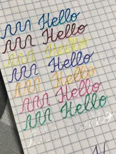 Juego de 8 colores de pluma con brillo, resaltador que cambia de Color, marcador de Flash, Gel, plumas de dibujo, álbum de recortes, diario, papelería, escuela