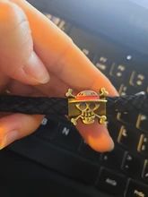 Pulsera de Anime de One Piece, brazalete de lapislázuli, cara sonriente, Trafalgar Law
