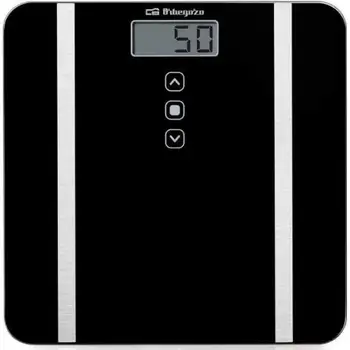 

BATHROOM SCALE ORBEGOZO PB 2217-LCD SCREEN 7.5*3CM-SURFACE TEMPERED GLASS-UP TO 180KG-PRECISION 100G