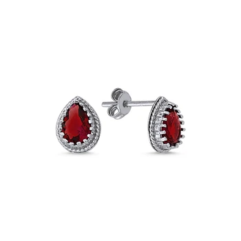 

Silver 925 Sterling Drop Zircon Engagement Earrings