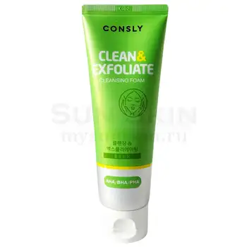 

Отшелушивающая foam for washing with acids consly AHA BHA foam cleanser