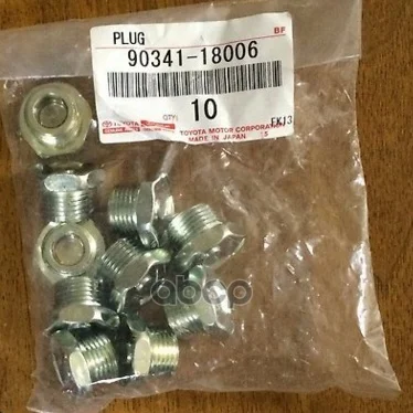 Пробка Резьбовая TOYOTA арт. 9034118006