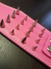 Pet-Dog-Collar Studded Wide-Spikes Doberman Pitbull 3inch for Large Breeds Pitbull/Doberman/M/..