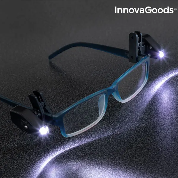 InnovaGoods 360 ° светодиодный зажим для очков(упаковка из 2 шт