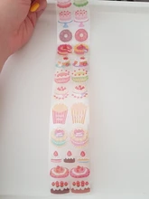 Pegatinas decorativas de oso Kawaii para manualidades, cintas Washi con letras del alfabeto, cintas Washi brillante, adhesivo para álbum de recortes