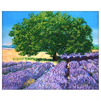 

61021 set for embroidery with beads Astrea 'Lavender polde' 40x32 cm