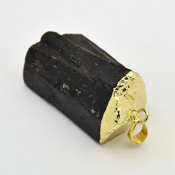 

Necklace with Black Tourmaline rough 26 ~ 46x16 ~ 28x11 ~ 25 mm
