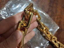 Bolsa de cadena de plástico grueso para dama Súper elegante, bolsa de mensajero con correas, bolso de mano, cadena de piezas para mochilas