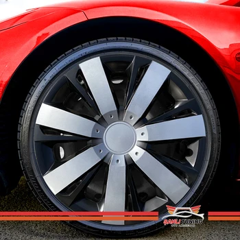 

15 "Inch Hubcaps Wheel Rim Cover Glossy Black with Gray Insert 4pcs Set