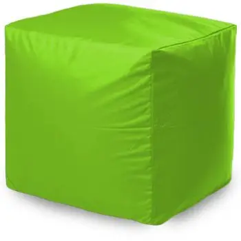 

External cover Ottoman "cube", Oxford, lime