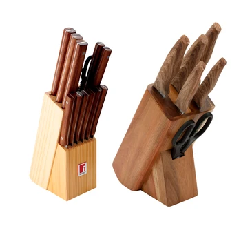 

BERGNER Nature sets of kitchen knives in stainless steel and tacoma in wood