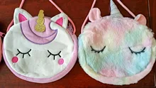 Bolso de hombro para niños y niñas, bandolera con diseño de unicornio y animales, monedero de moneda de llaves, Mini bolso de princesa