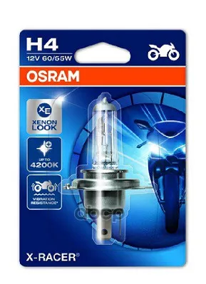 Лампа H4 12v 60/55w P43t X-Racer Цветовая Температура 4200к 1 Шт. Osram арт. 64193XR01B