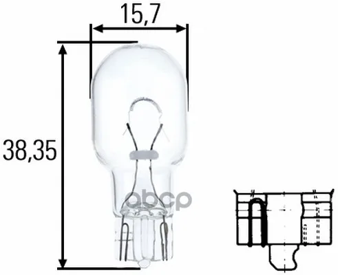 Лампа W16w 12v 8ga008246-001 HELLA арт. 8GA 008 246-001