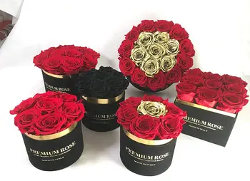 

Premium Box cylinder Velvet Rose default red black round Box (red, 9)