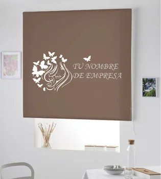 

Blind Iroa with themed and company name/Salon beauty! ROLLER BLINDS TRANSLUCENT! (CAFE 100X175)