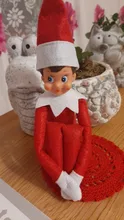 Elf libro regalo de Navidad juguetes rojo niño niña en rojo muñecos de peluche de juguete muñeca de Navidad para juguete de niños