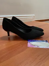 Zapatos de tacón alto elegantes para mujer, calzado profesional con punta negra, para boda, 2019