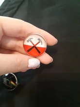 ZDYING-broche hecho a mano para foto/imagen, insignia, cabujón domo de vidrio, bricolaje, personalizado, alfileres chapados en plata, accesorios