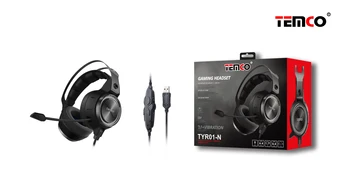 

7.1 gaming headset with black vibration headset for mobile and computer and play video games