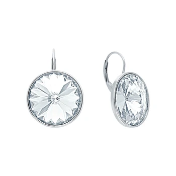 

Silver earrings with Swarovski crystals sunlight sample 925