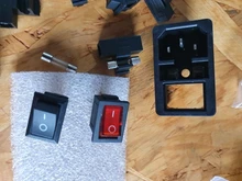 Enchufe de toma de corriente con interruptor basculante, 1 Uds., 10A, 250VAC, 3 pines, iec320, C14