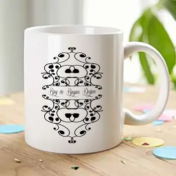 

Personalized Mr and Mrs White Mug Cup
