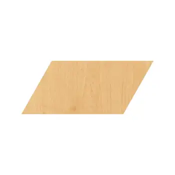 

Parallelogram Laser Cut Out Wood Shape Craft Supply - Unfinished
