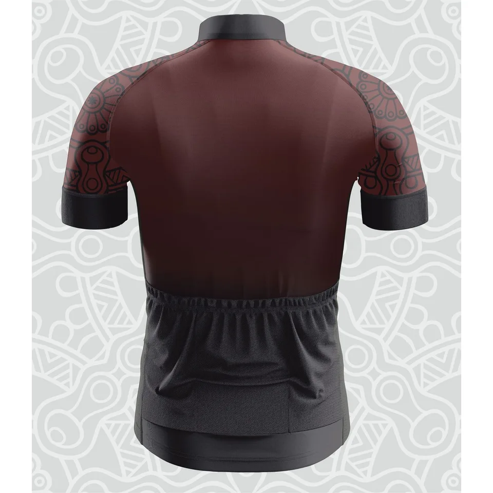 burgundy cycling jersey