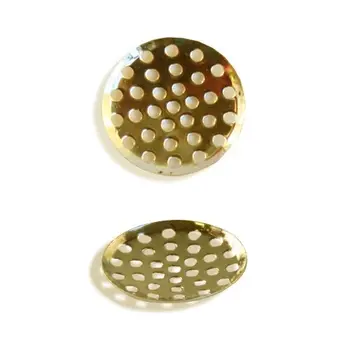 

Base for brooch, 16mm, pack/20 PCs., 'Astra' (gold)