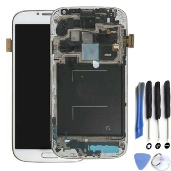 

Full screen with frame for Samsung Galaxy S4 SIV i9506 White-AMOLED