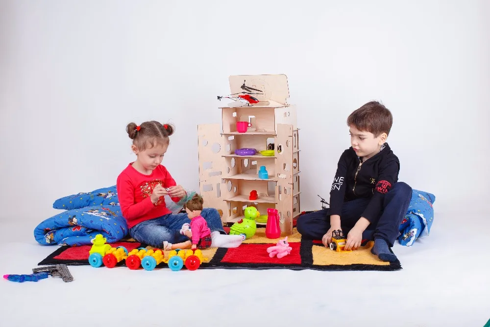 Куклы Домашние игрушки дом новогодние подарки Diy Кукольный дом миниатюрный деревянный день рождения Кукла аксессуар блок часть головоломка GF-4