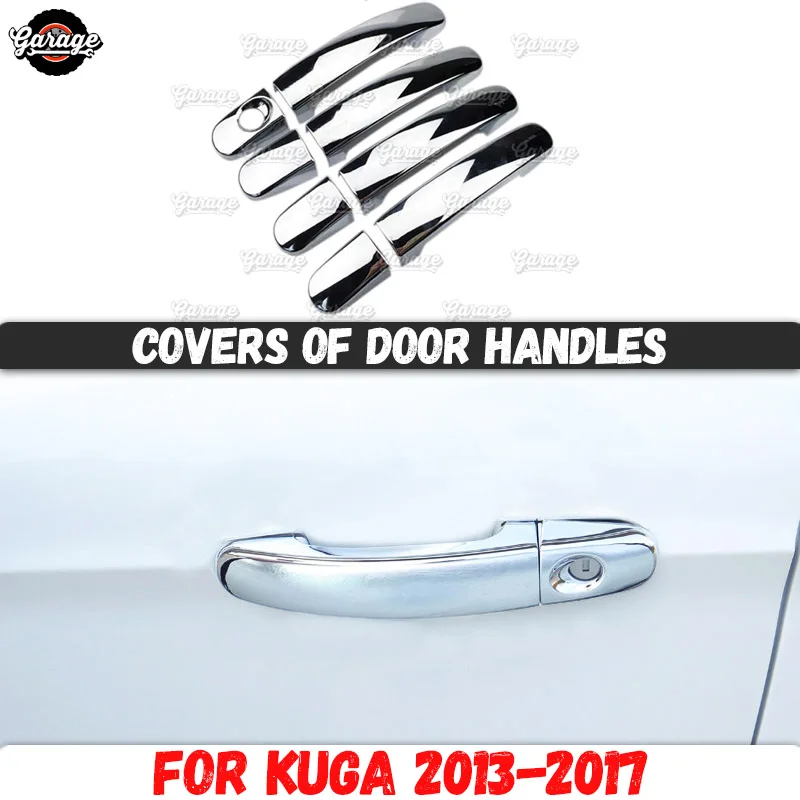 Накладки на дверные ручки для Ford Kuga 2013-2017 ABS пластик литье 1 Набор/4 шт Украшение